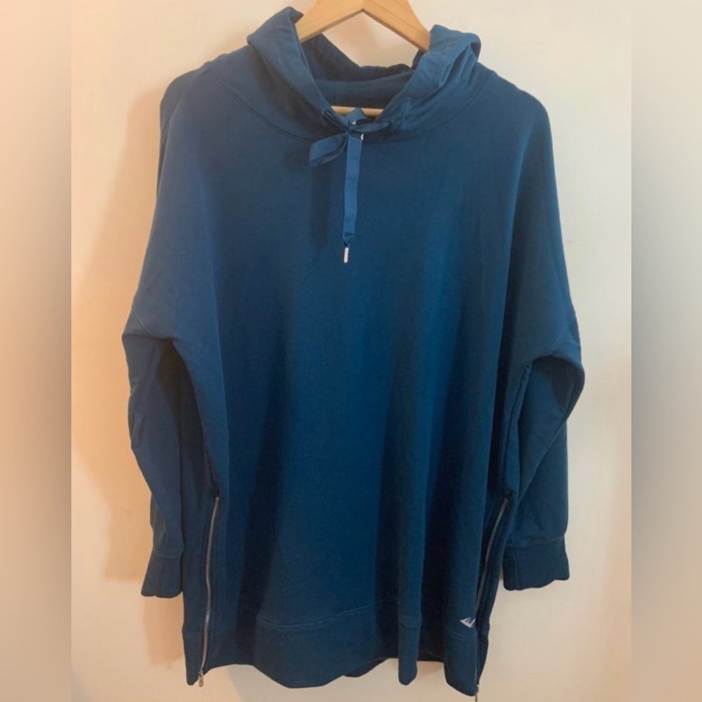 WOMENS XL SIDEZIP HOODIE TUNIC PULLOVER